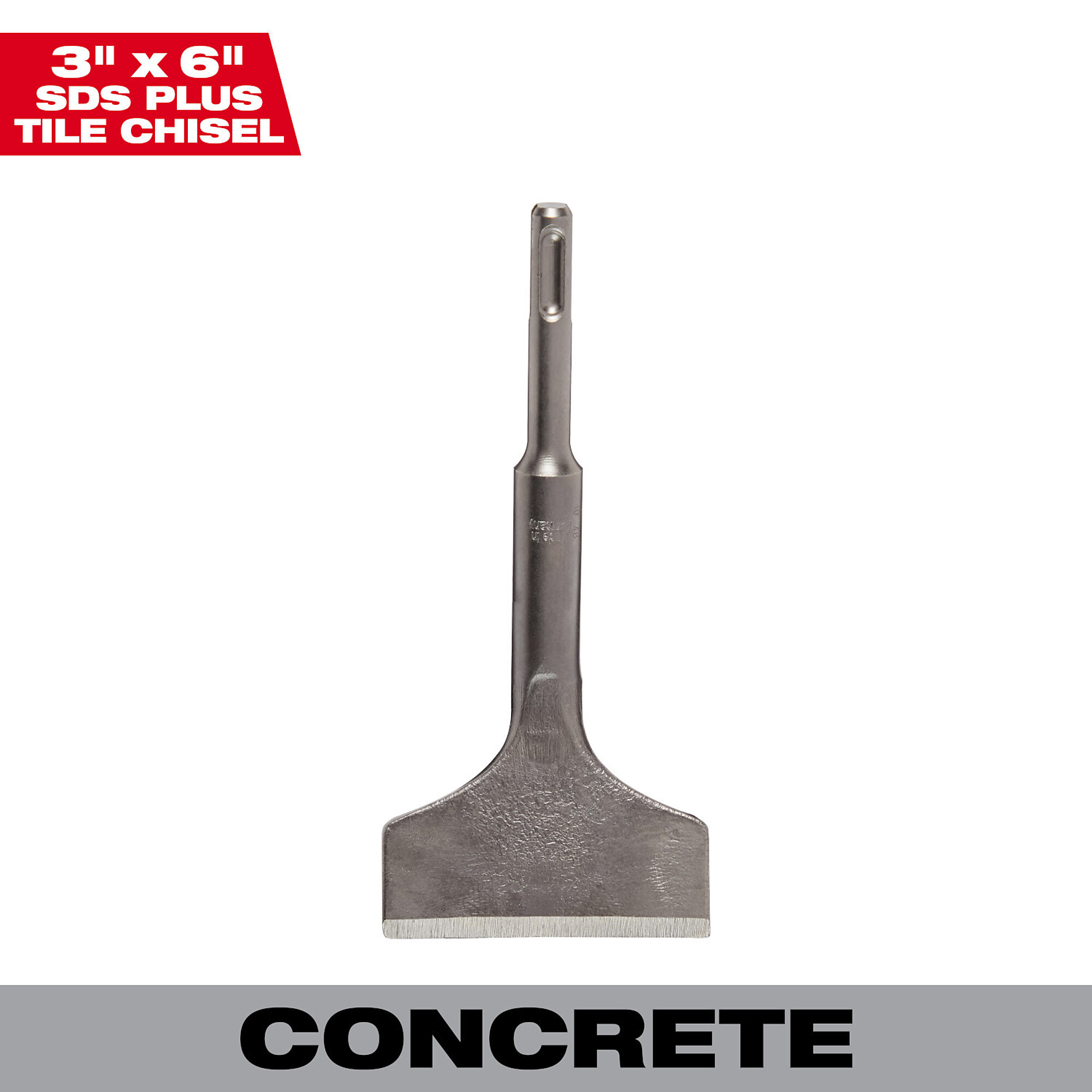 Milwaukee SDS PLUS Tile Chisel, 3in. Diameter, Model# 48-62-6058